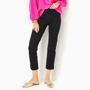 Lilly Pulitzer 27" Merrin High-Rise Bi-Stretch Pant size 10 in Black